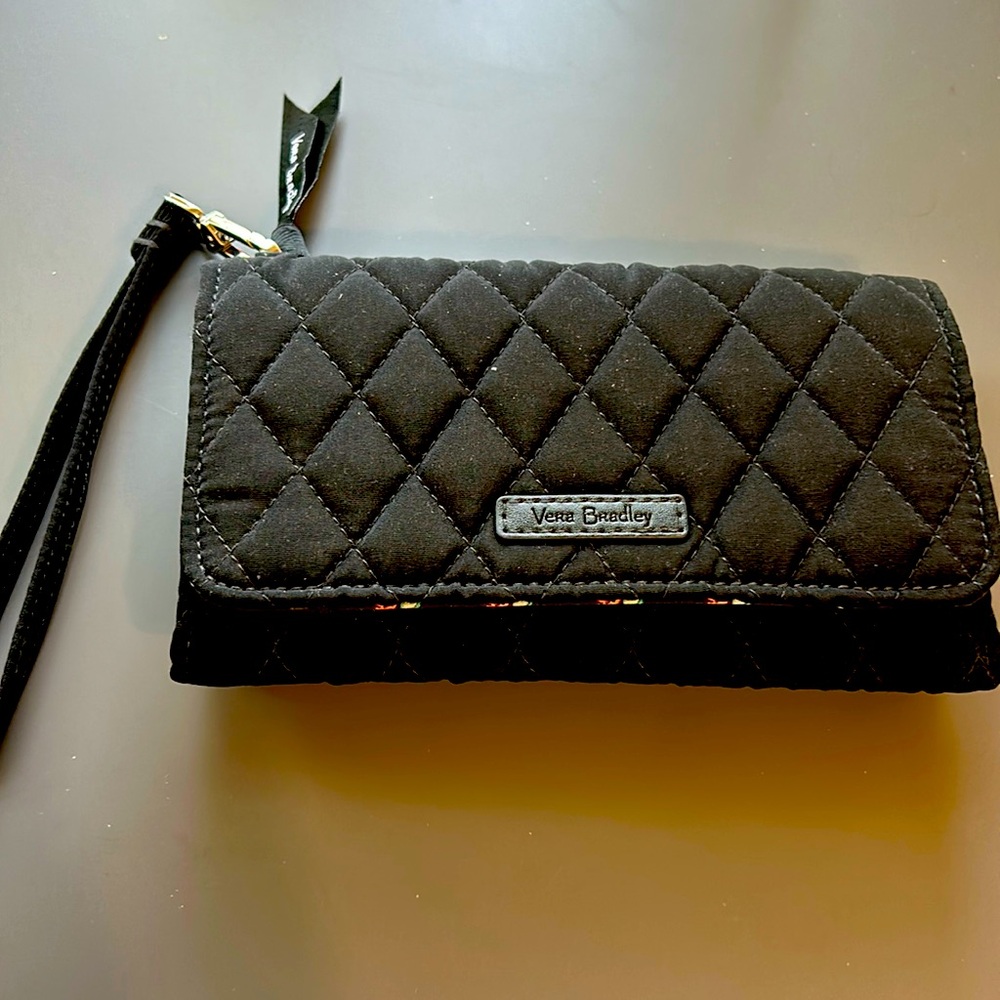 Vera bradley black wallet. Wristlet. Clutch